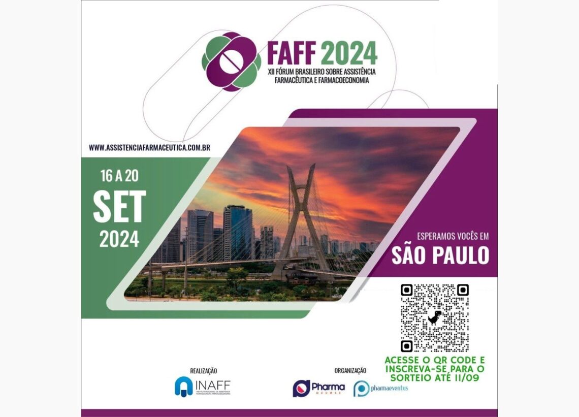 Participe do sorteio e garanta sua vaga no XII Fórum Brasileiro sobre Assistência Farmacêutica e Farmacoeconomia!