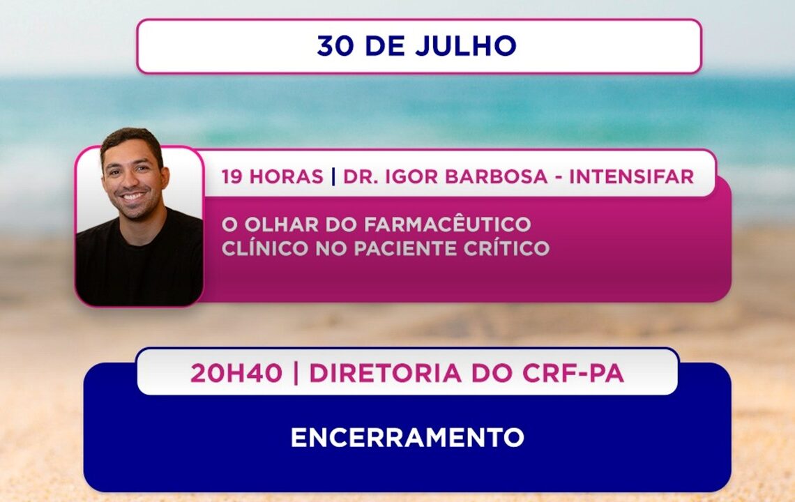 SBFC-PA: Curso de Verão em Farmácia Clínica – 2ª Edição