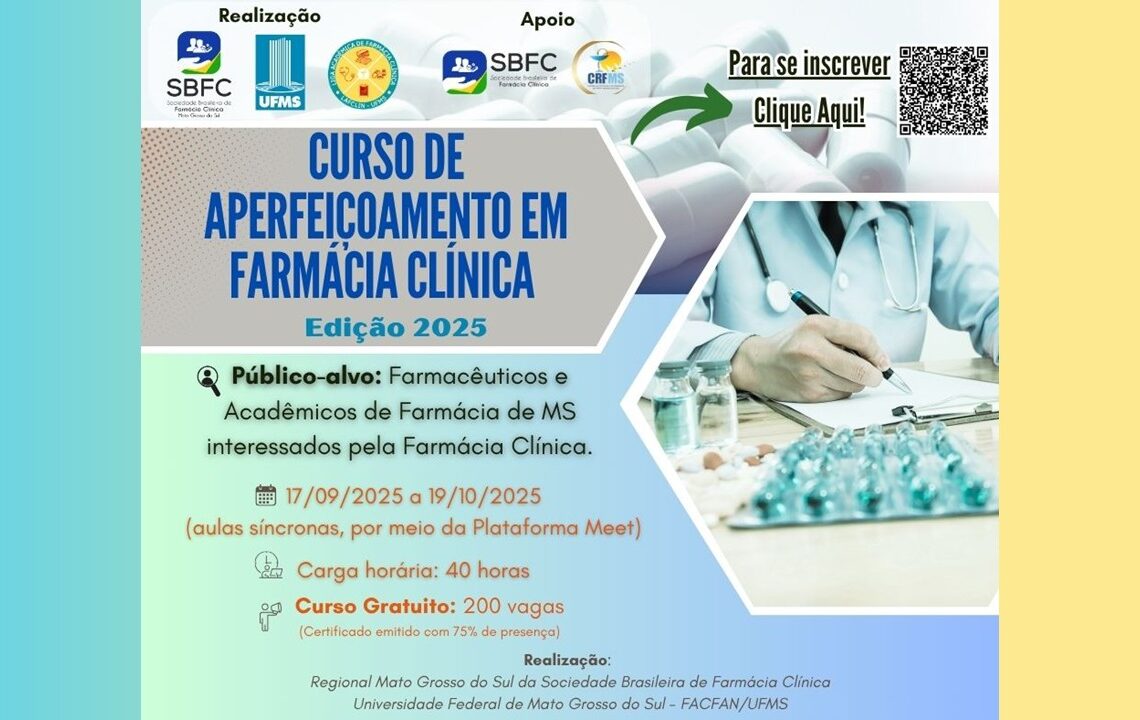 SBFC-MS: Curso de Aperfeiçoamento em Farmácia Clínica – Edição 2025