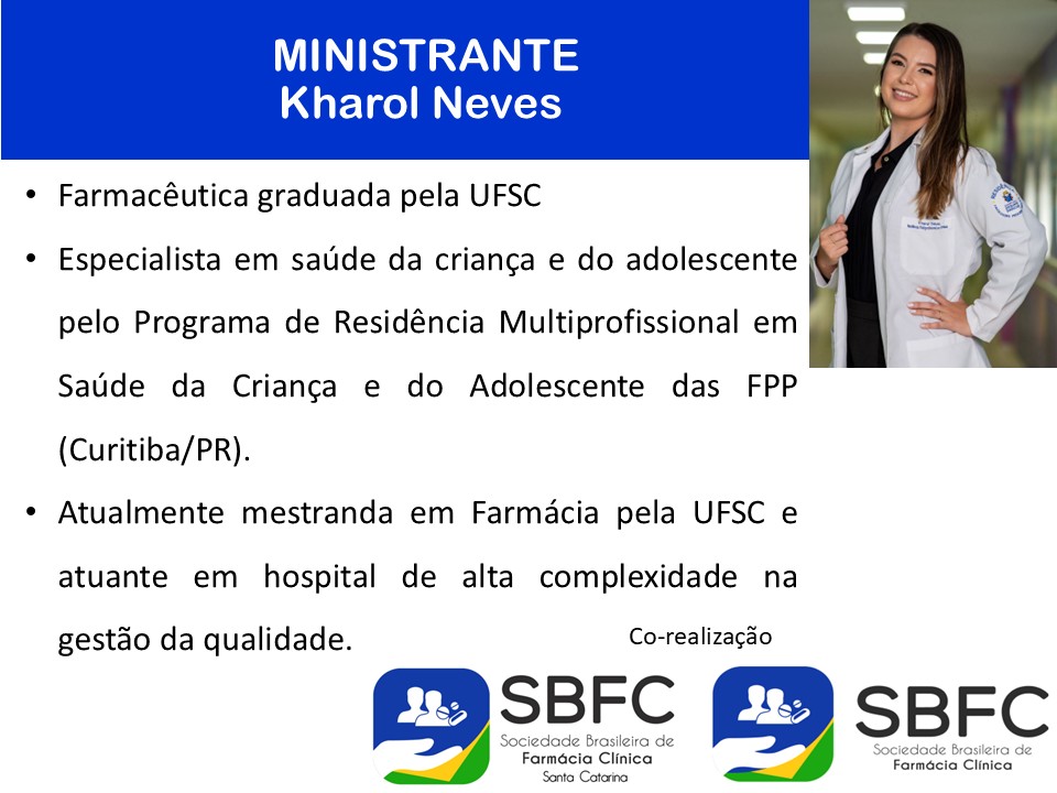 Curso: Orientação de Alta na Pediatria — Orientar para Cuidar: o Papel do Farmacêutico na Alta Pediátrica