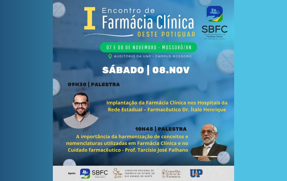 [SBFC-RN] 1º Encontro de Farmácia Clínica do Oeste Potiguar