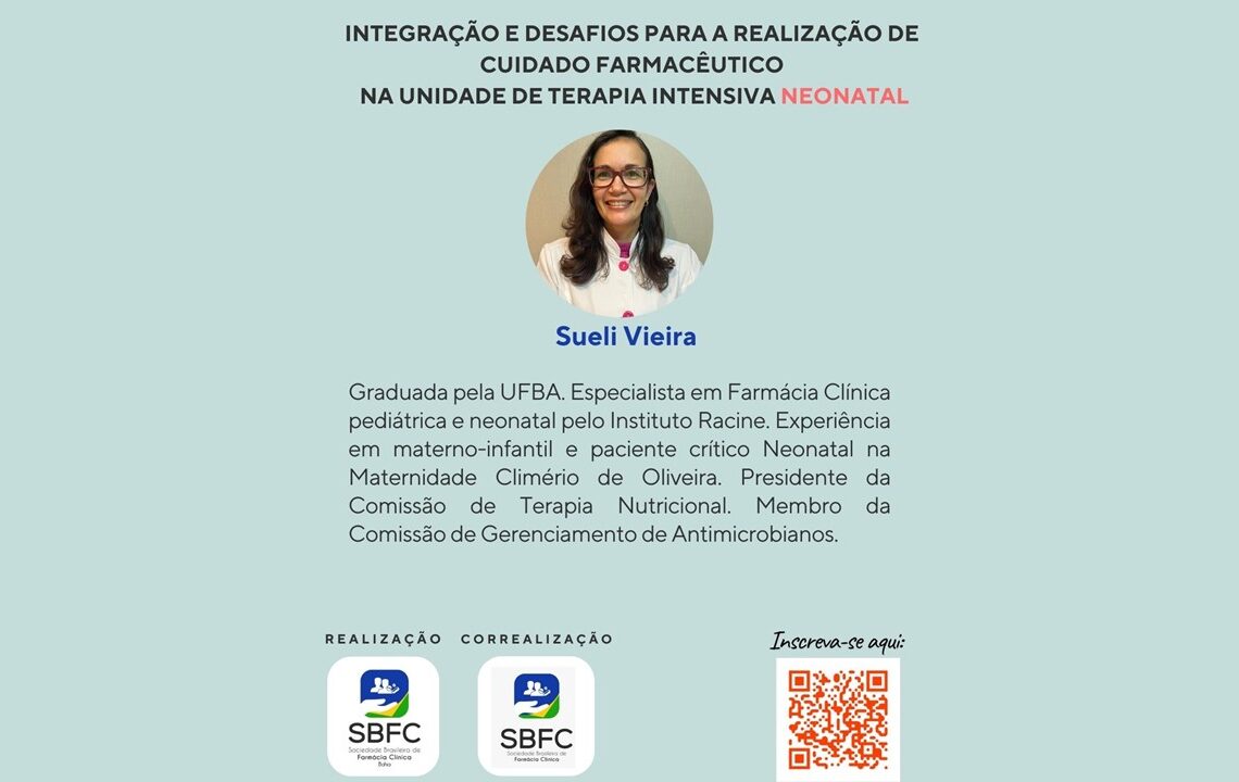 [SBFC-BA] Integração e desafios para a realização de Cuidado farmacêutico na terapia intensiva