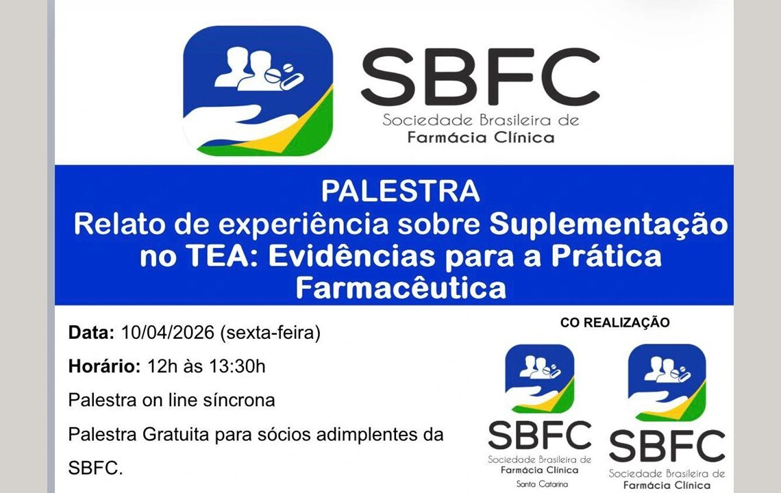 [SBFC-SC] Palestra Relato de experiência sobre Suplementação no TEA