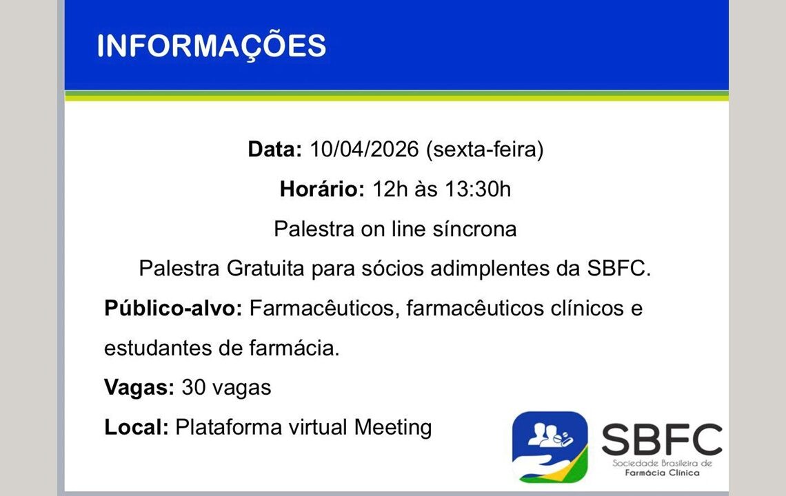 [SBFC-SC] Palestra Relato de experiência sobre Suplementação no TEA