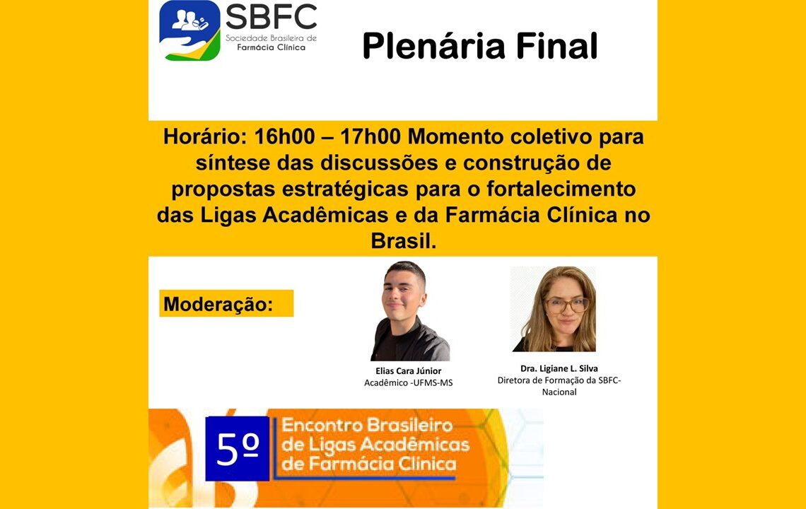 5º Encontro Brasileiro de Ligas Acadêmicas de Farmácia Clínica