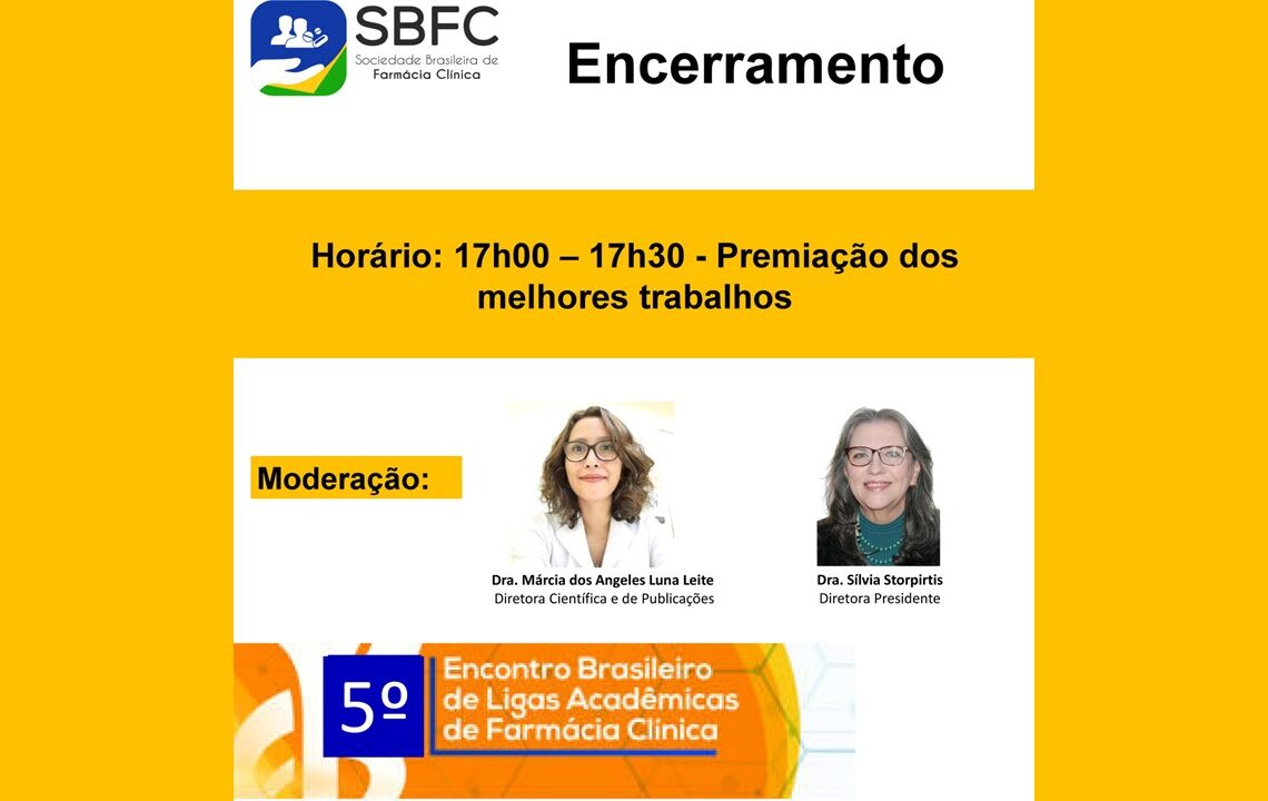 5º Encontro Brasileiro de Ligas Acadêmicas de Farmácia Clínica