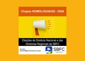 Chapas HOMOLOGADAS para a Eleição da Sociedade Brasileira de Farmácia Clínica (SBFC) em 2026