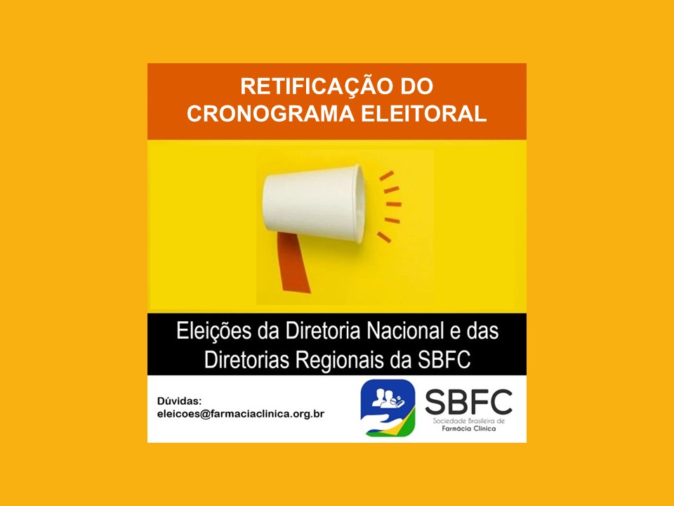 Retificação do Cronograma Eleitoral SBFC 2026